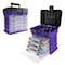 Fleming Supply Storage and Toolbox, Durable Organizer Utility, 4 Drawers with 19 Compartments Each, Purple 762531KXX - alternate 1